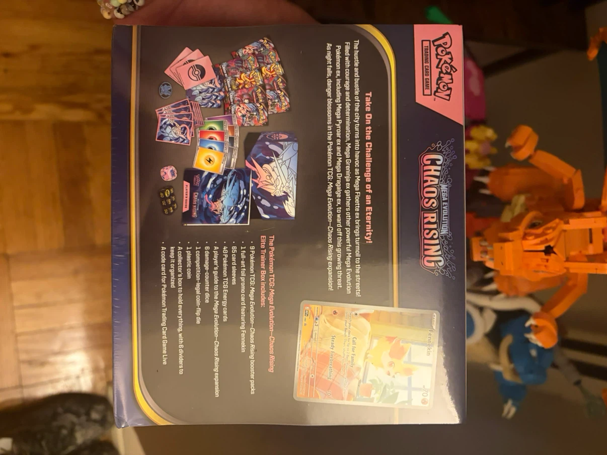 Pokemon TCG Elite Trainer Box - Mega Evolution Chaos Rising - photo 2