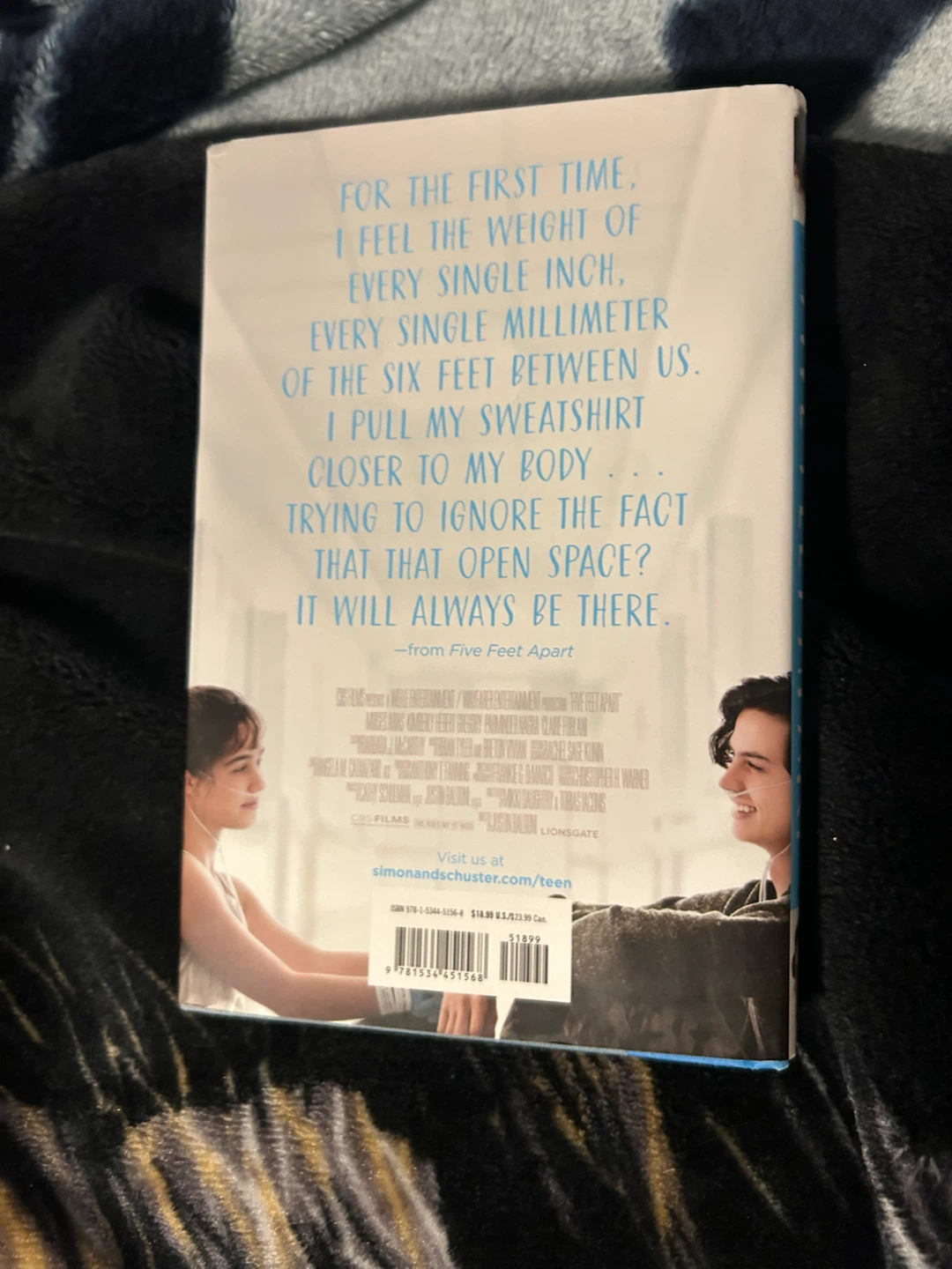 Five Feet Apart Book by Rachael Lippincott - photo 2
