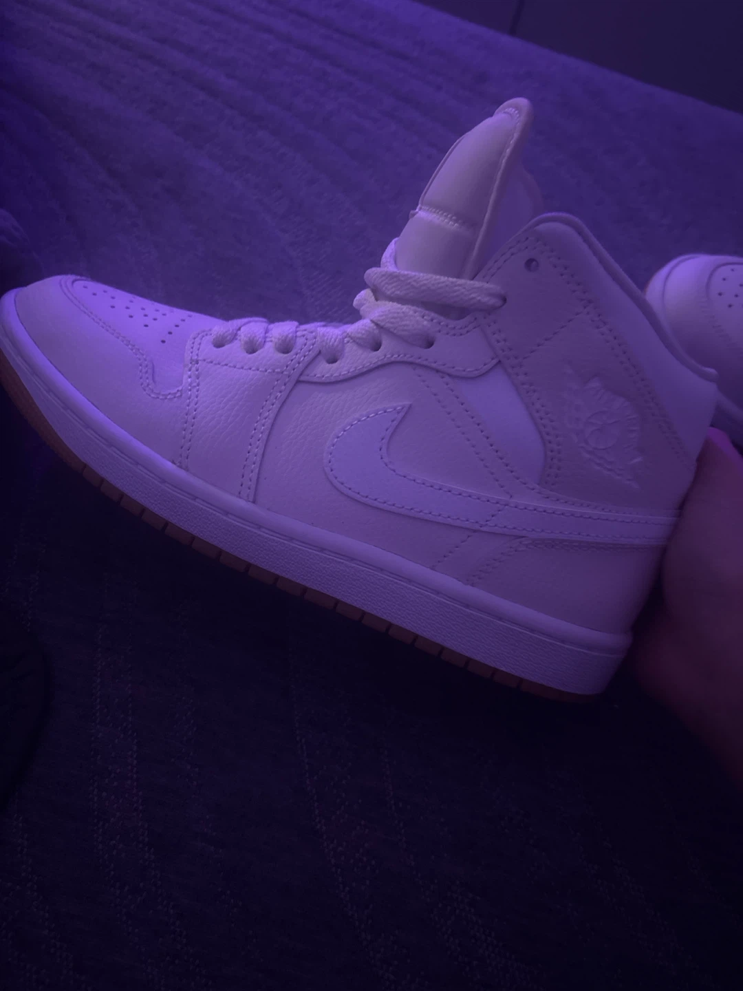 Air Jordan 1 Mid White Sneakers