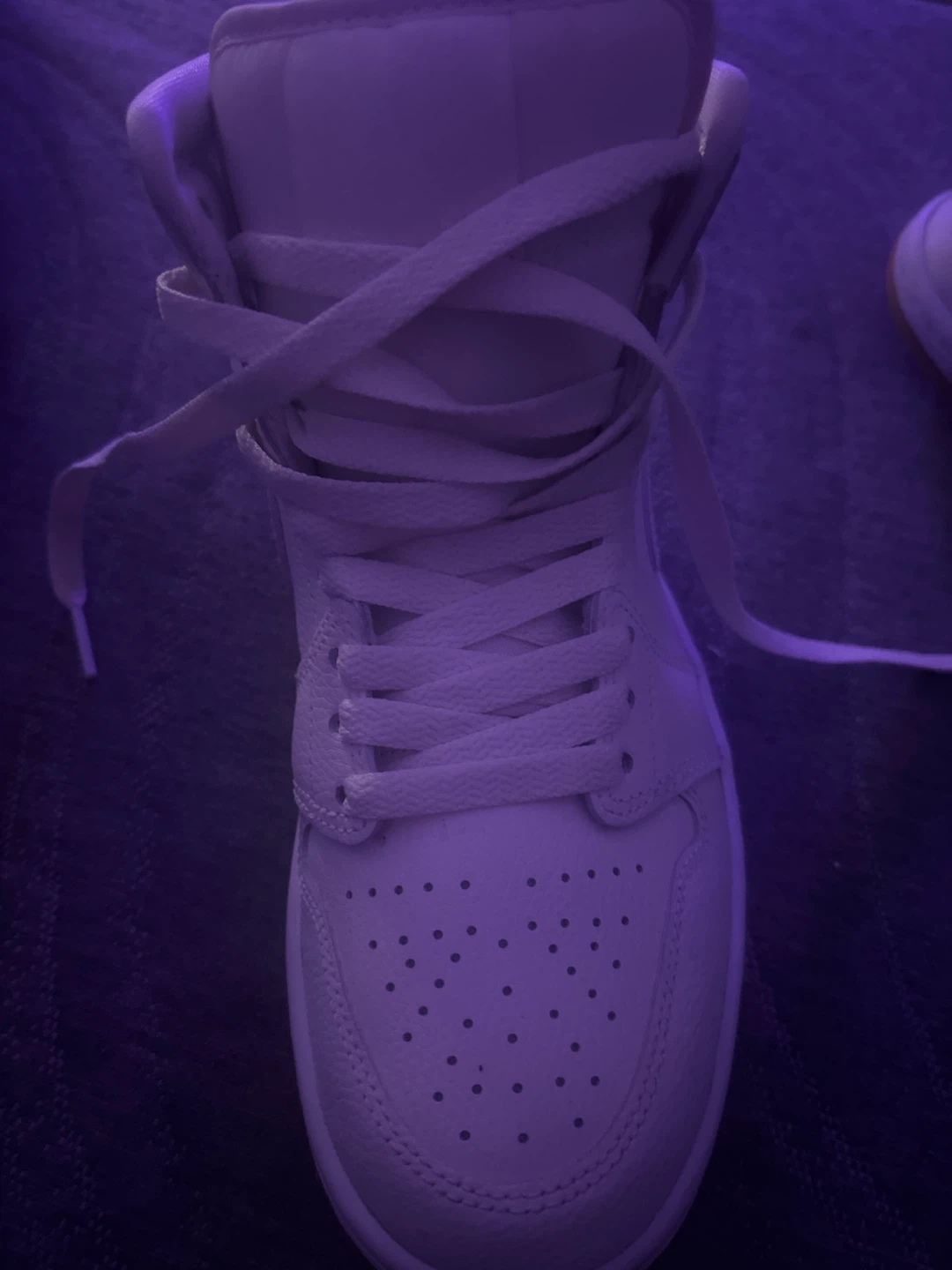 Air Jordan 1 Mid White Sneakers - photo 4