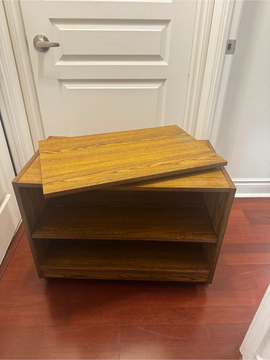 Wooden Tv Stand with Wheels