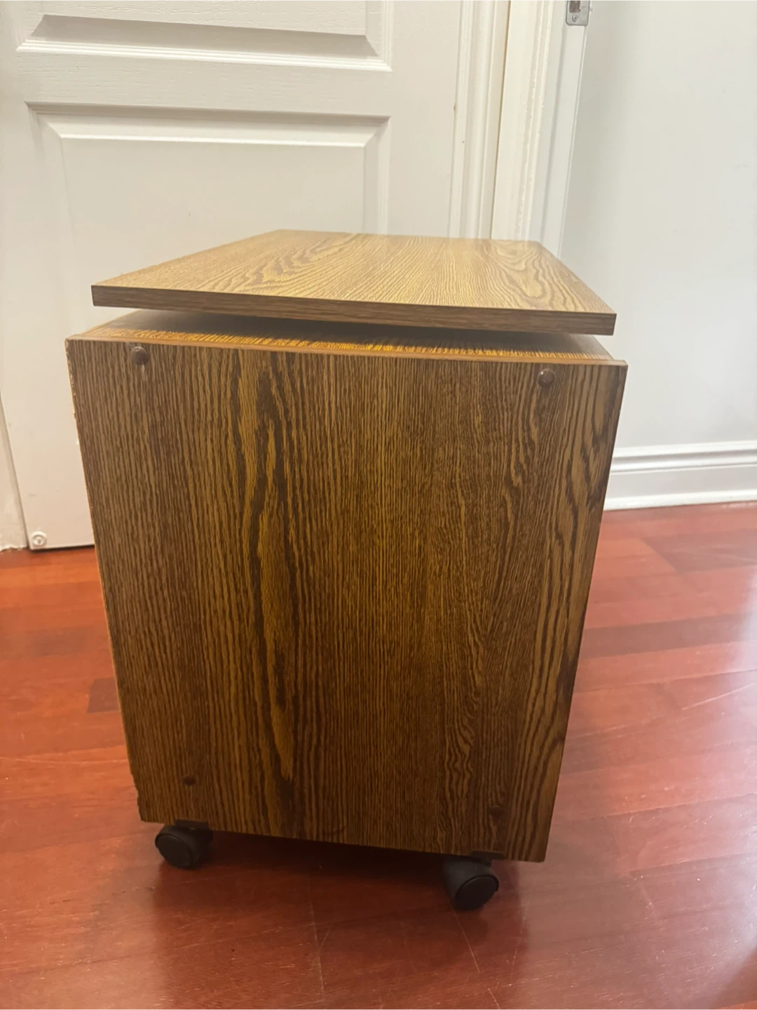 Wooden Tv Stand with Wheels - photo 3
