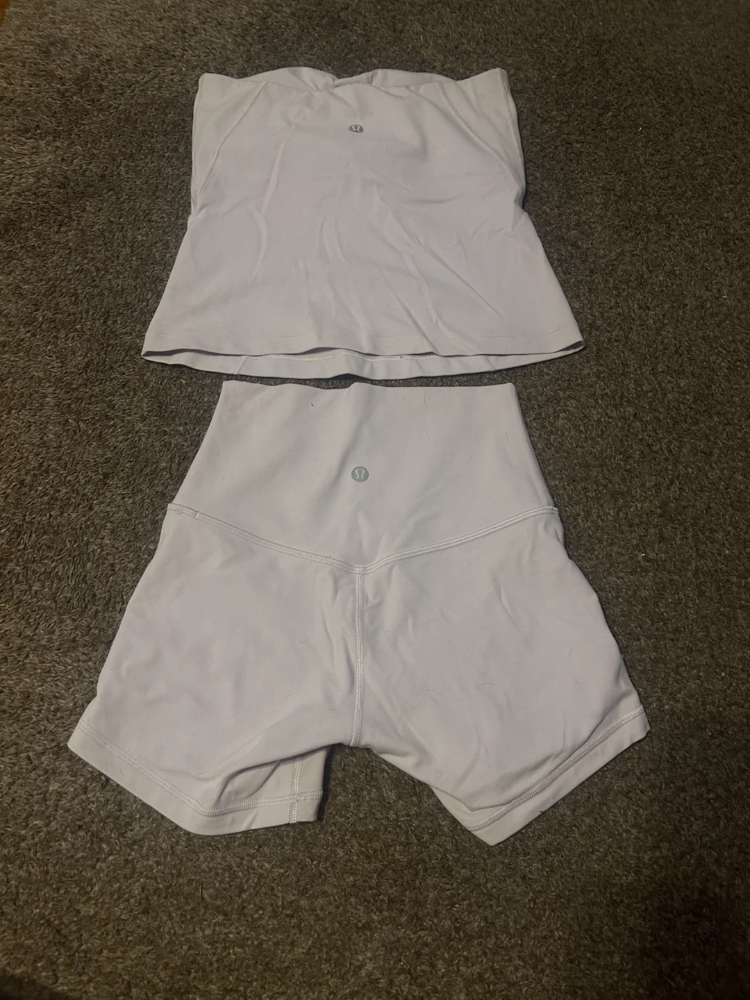 Lululemon Athletic Tank Top & Shorts Set - Lilac