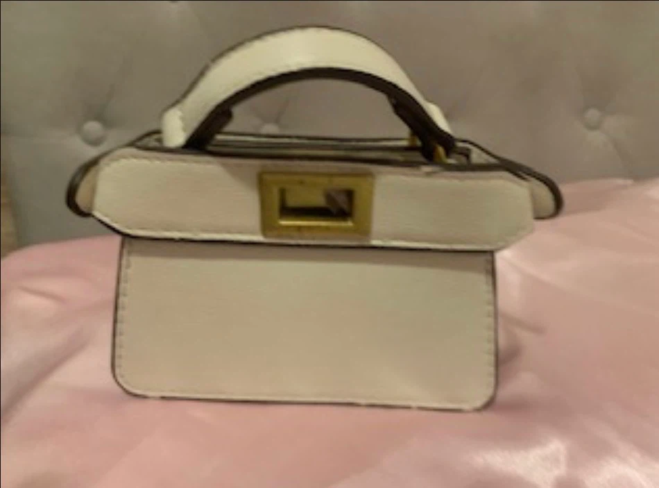 White Mini Top Handle Bag