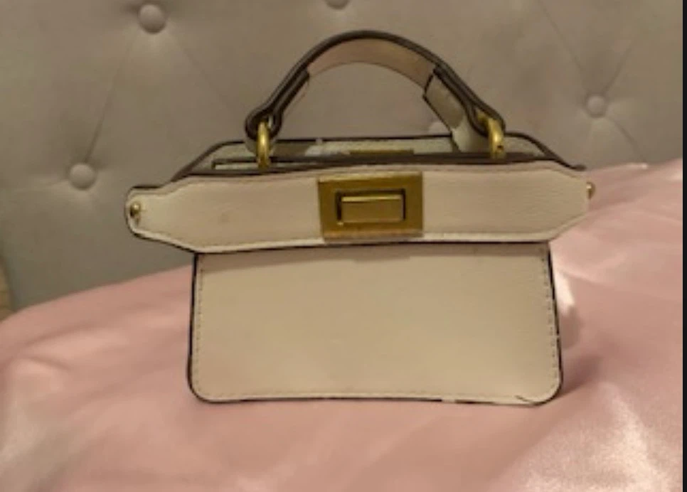 White Mini Top Handle Bag - photo 4