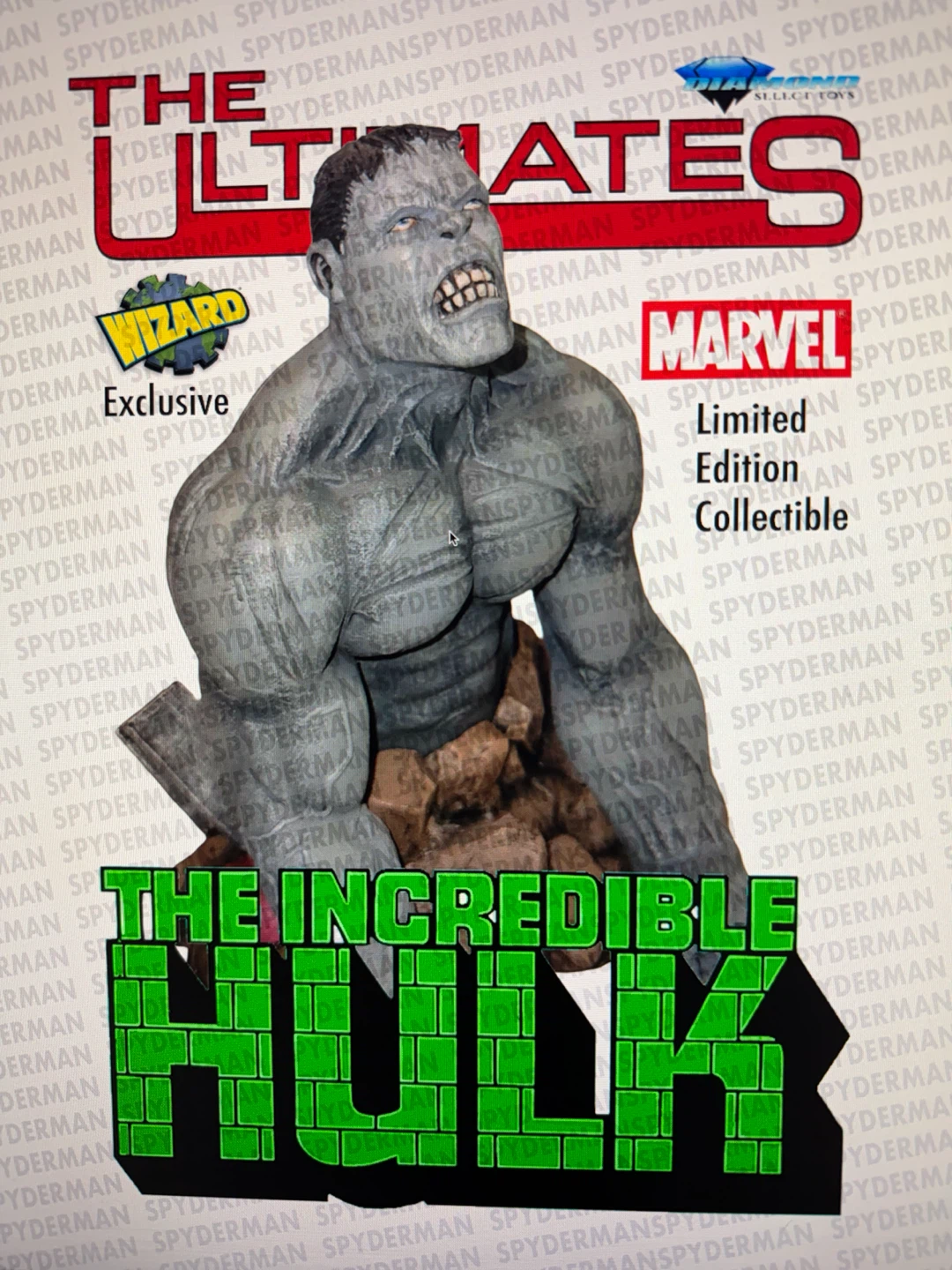 Diamond Select Toys Hulk Ultimate Bust wizard excl