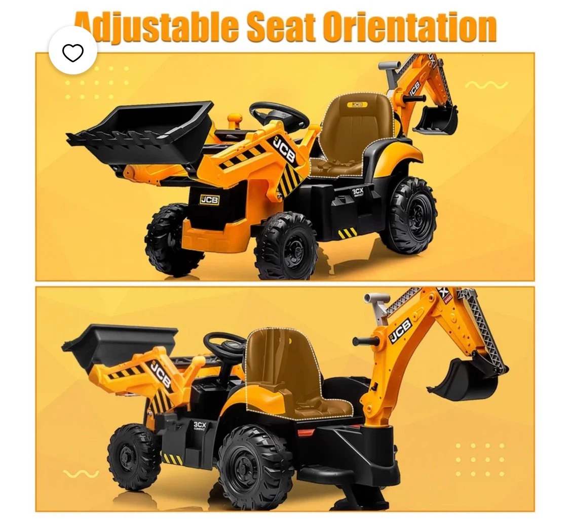 JCB Ride-On Excavator and Loader Toy - photo 4