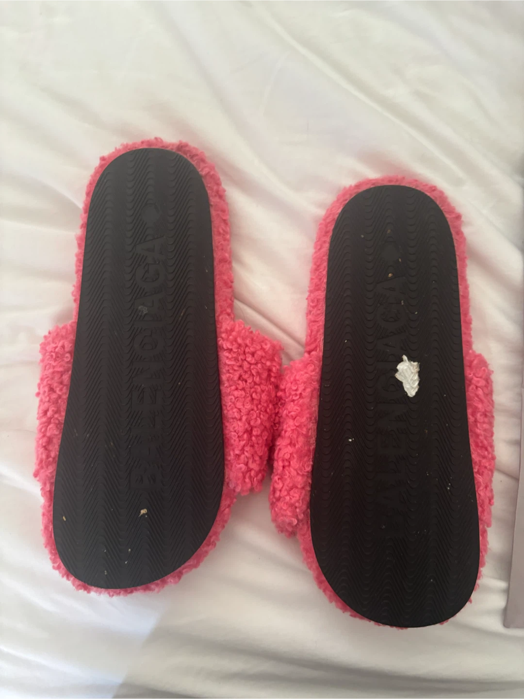 Balenciaga Pink Fleece Slides - photo 2