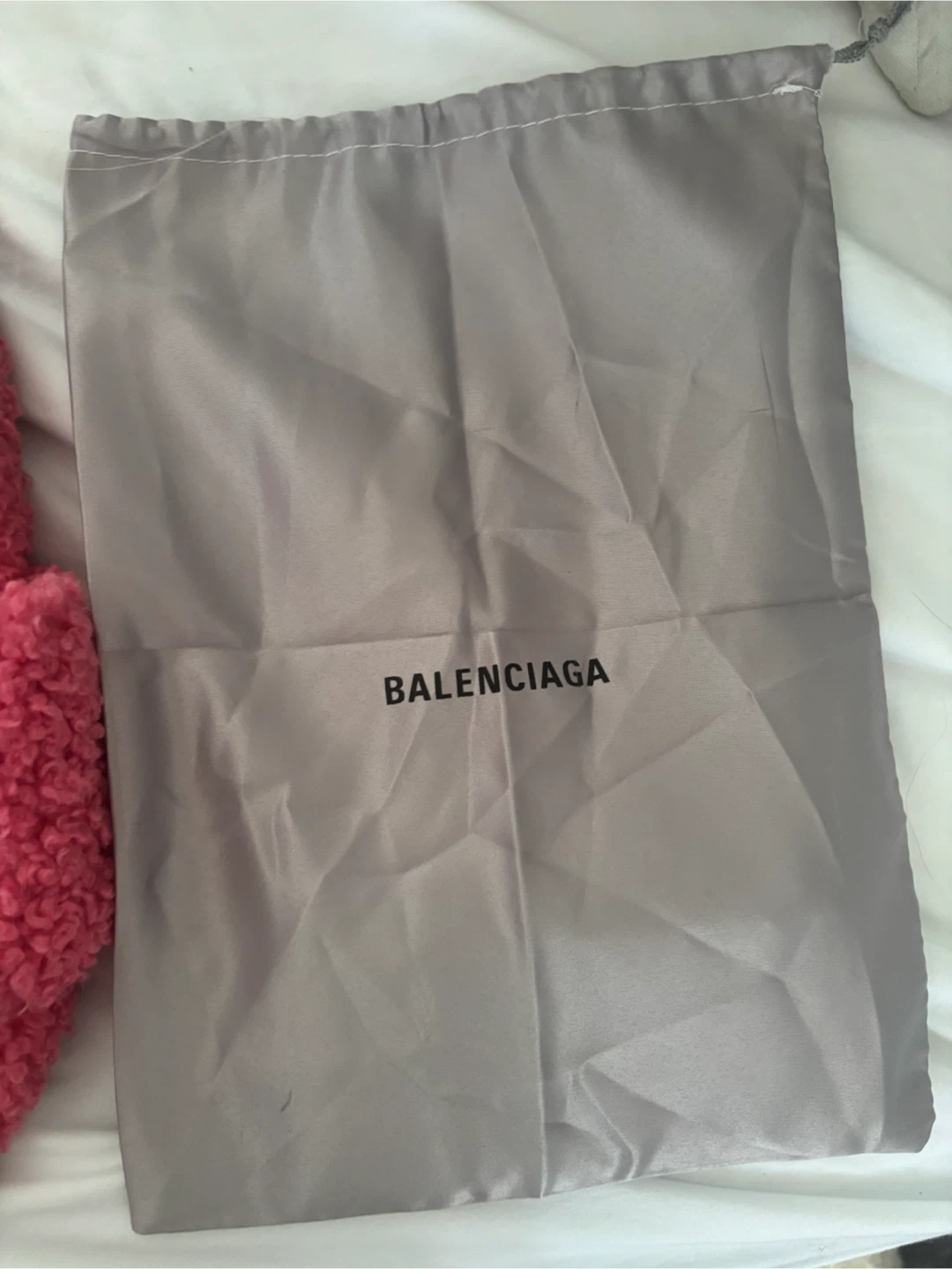 Balenciaga Pink Fleece Slides - photo 4