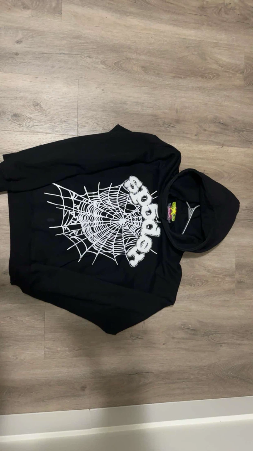 Black Spider Web Hoodie
