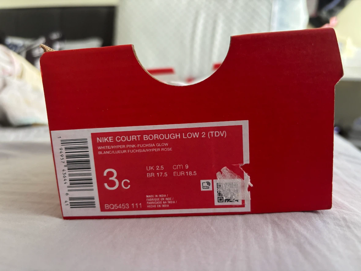Toddler Nike Court Borough Low 2 3C Shoes - photo 2