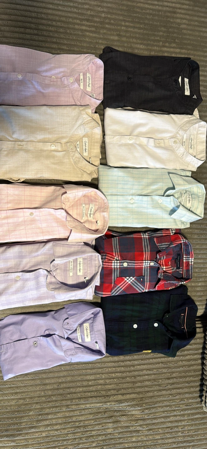 Calvin Klein & Tommy Hilfiger Dress Shirts - Assorted Colors
