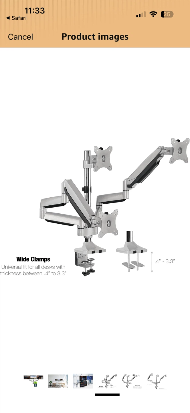 Asus 144hz with triple monitor mount - photo 4