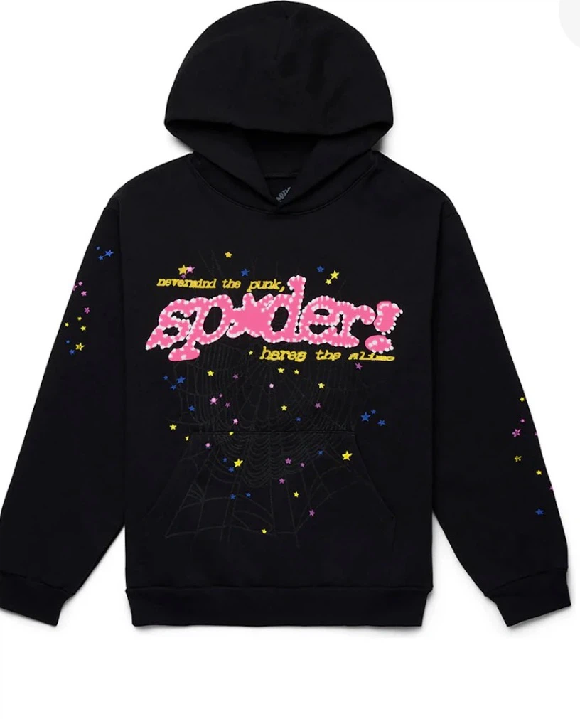 Spider Sp5der Hoodie Black