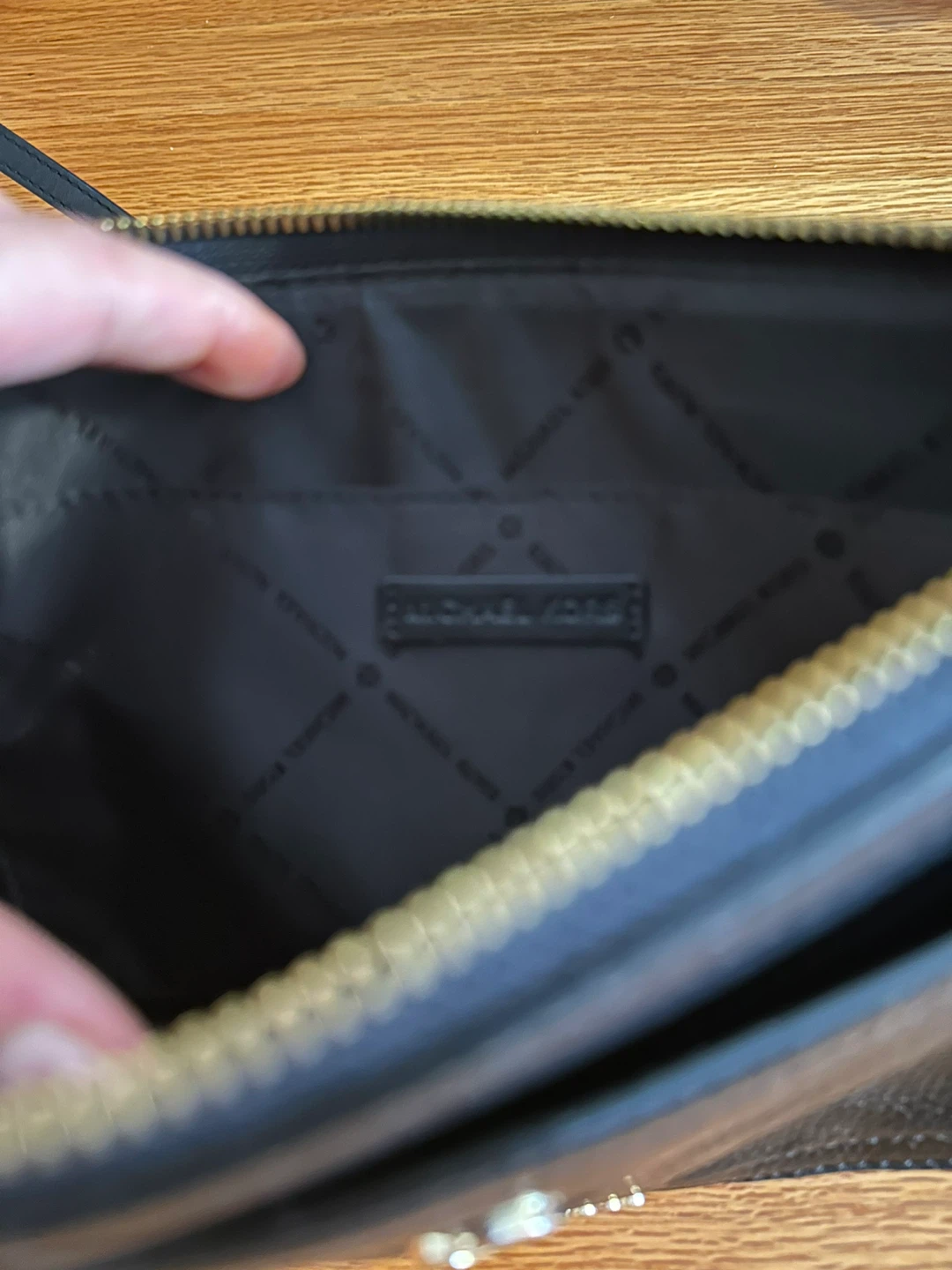Michael Kors Black Leather Clutch Wallet Crossbody Bag - photo 4