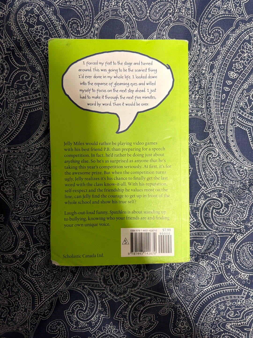Speechless by Jennifer Mook-Sang - Scholastic Canada - photo 2