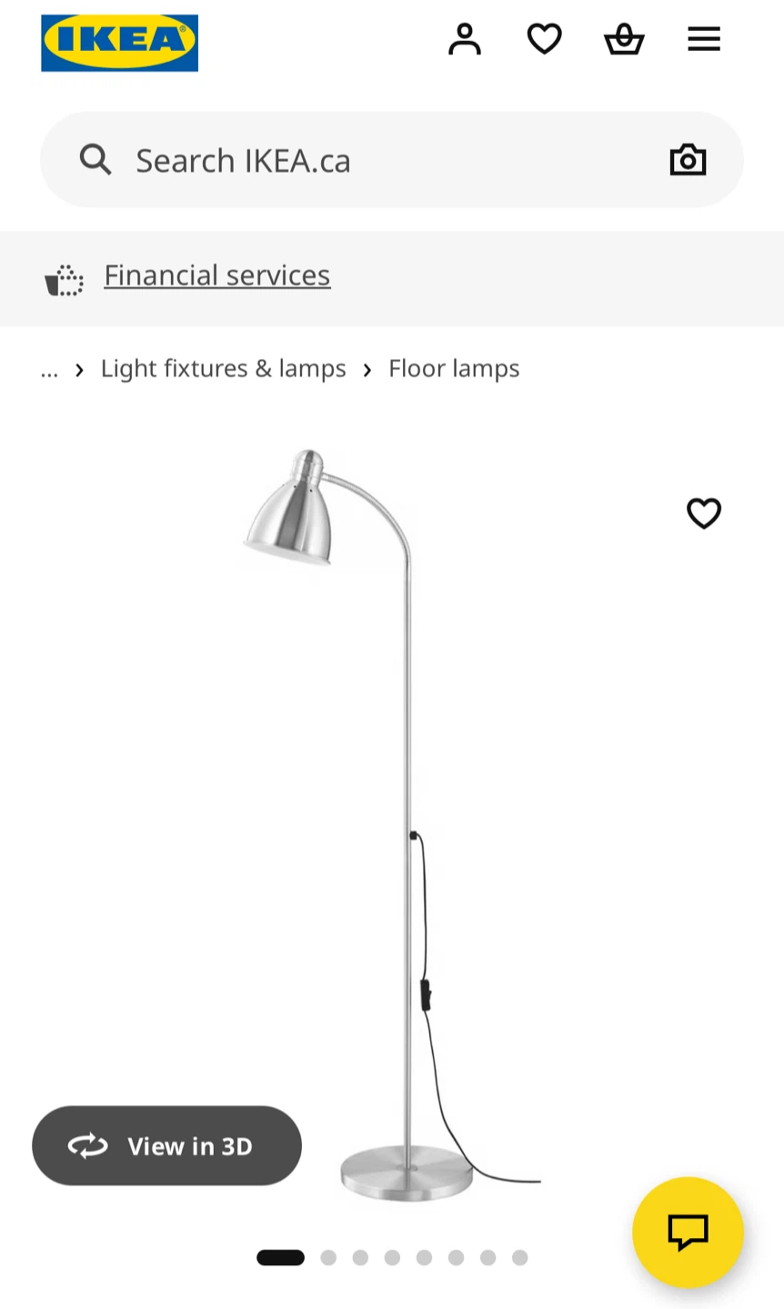IKEA LERSTA Aluminum Floor Lamp - photo 2