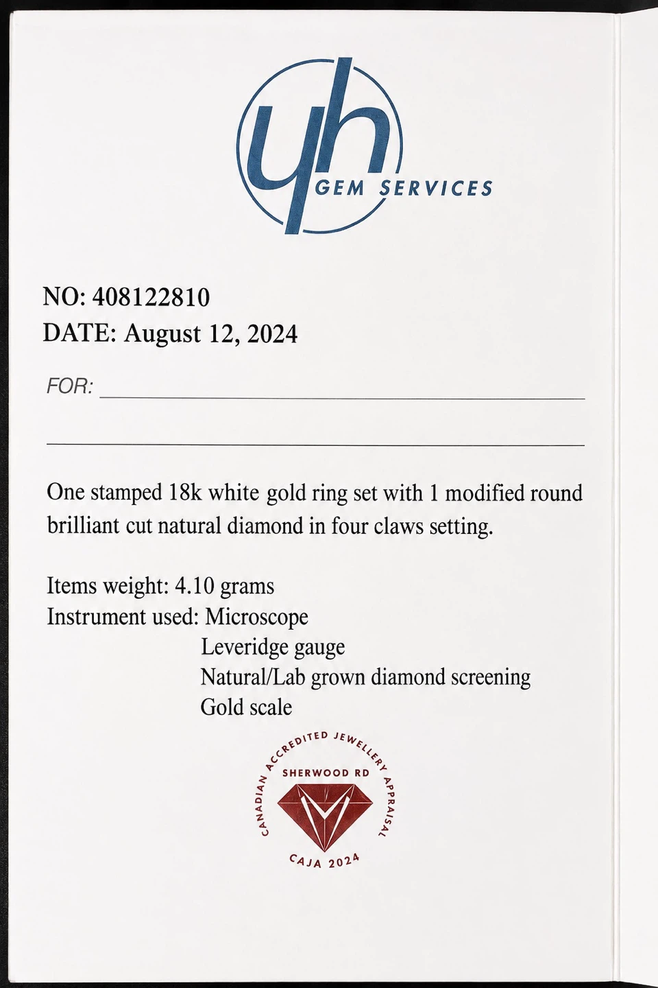 18k White Gold Diamond Ring - photo 3