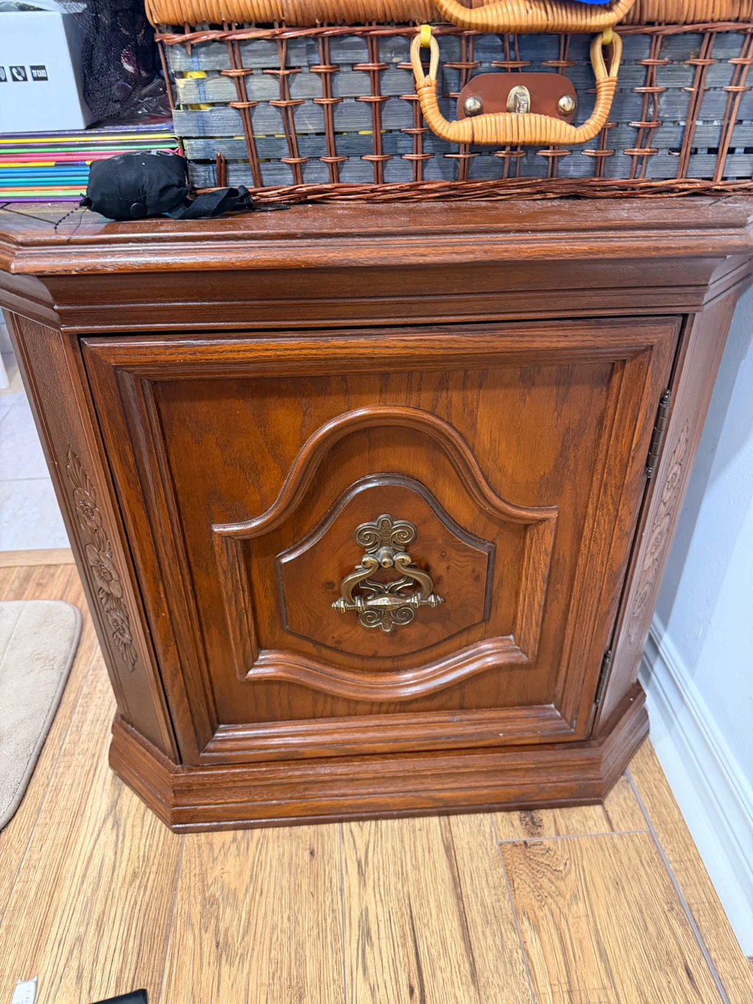 Vintage Wood Accent Cabinet - photo 3