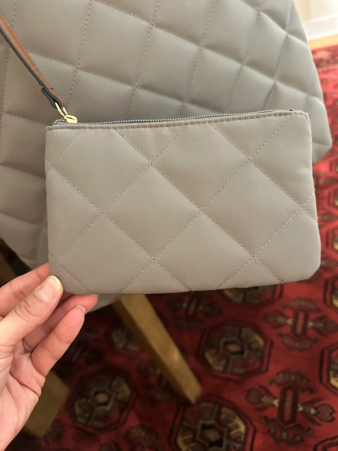Tommy Hilfiger Quilted Tote Bag with Pouch - photo 3