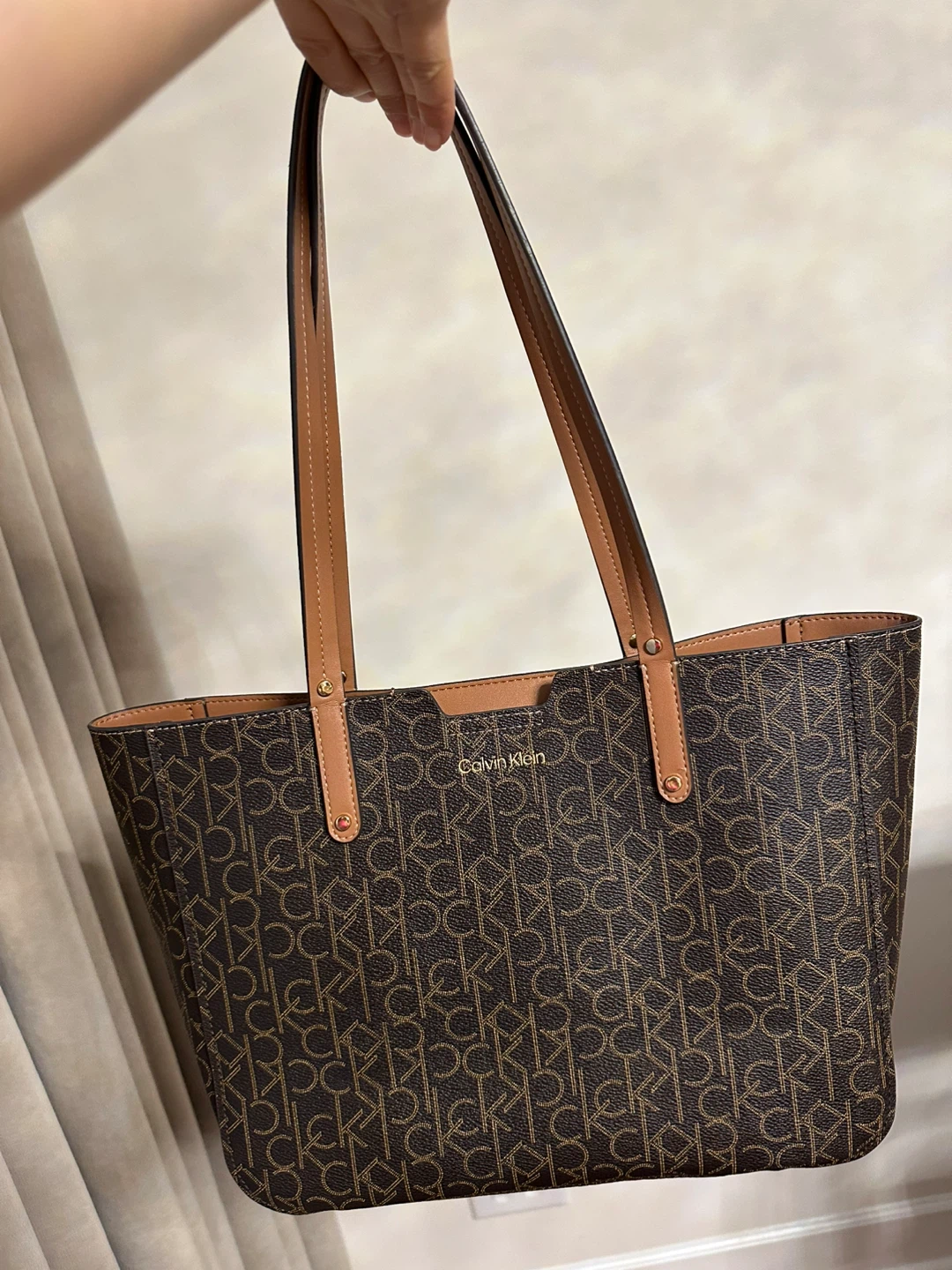 Calvin Klein Tote Bag - Brown Monogram