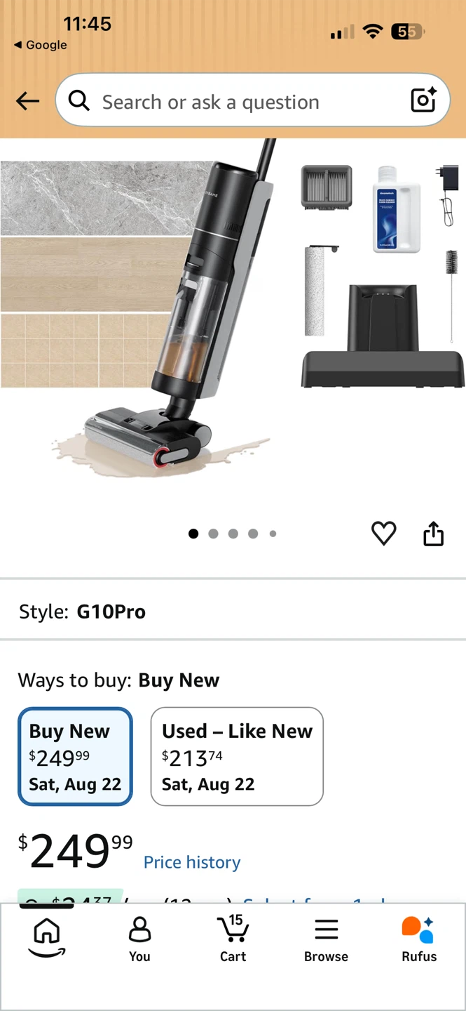 Dreame G10 Pro Wet Dry Vacuum Cleaner - photo 4