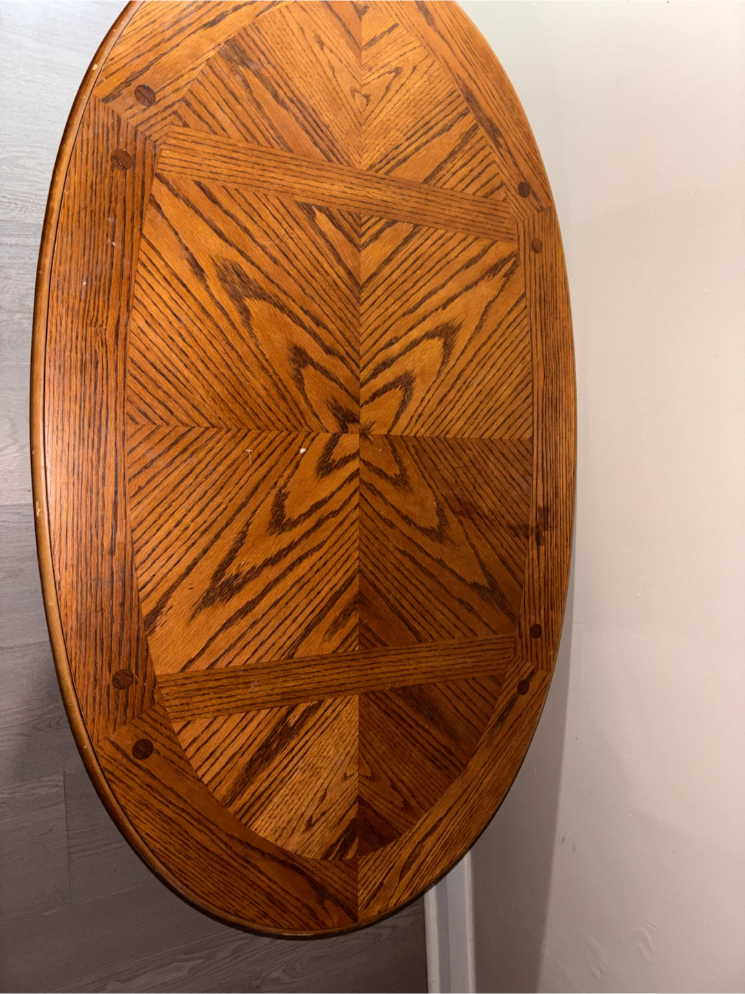 Wooden Oval Coffee Table - photo 2