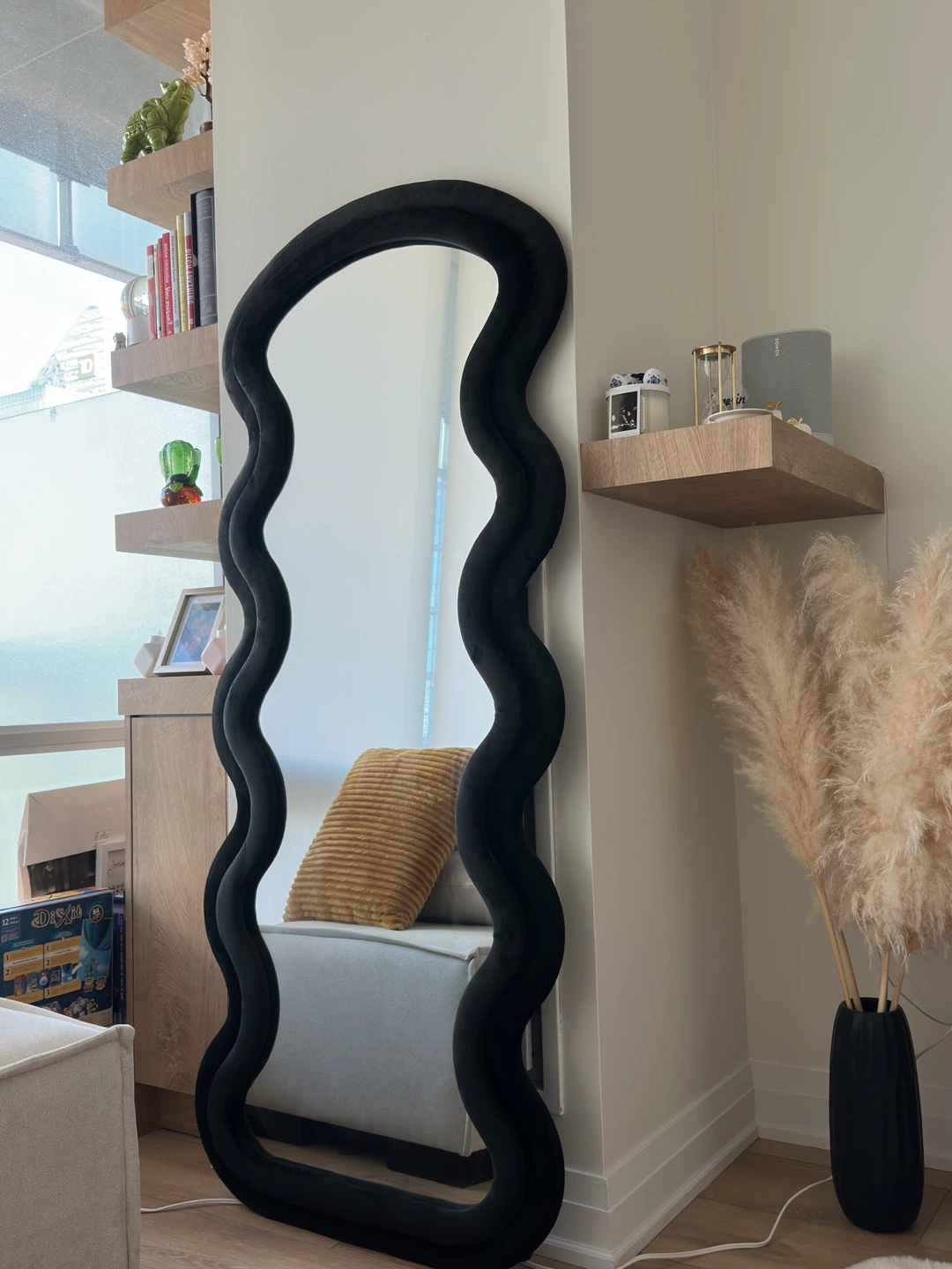 Black Wavy Full Length Mirror - photo 2