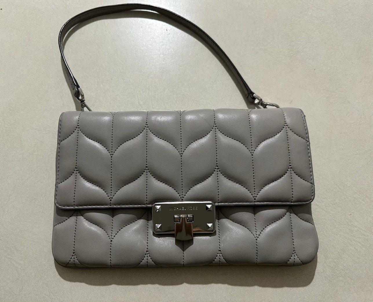 Michael Kors Quilted Shoulder Bag - Gray