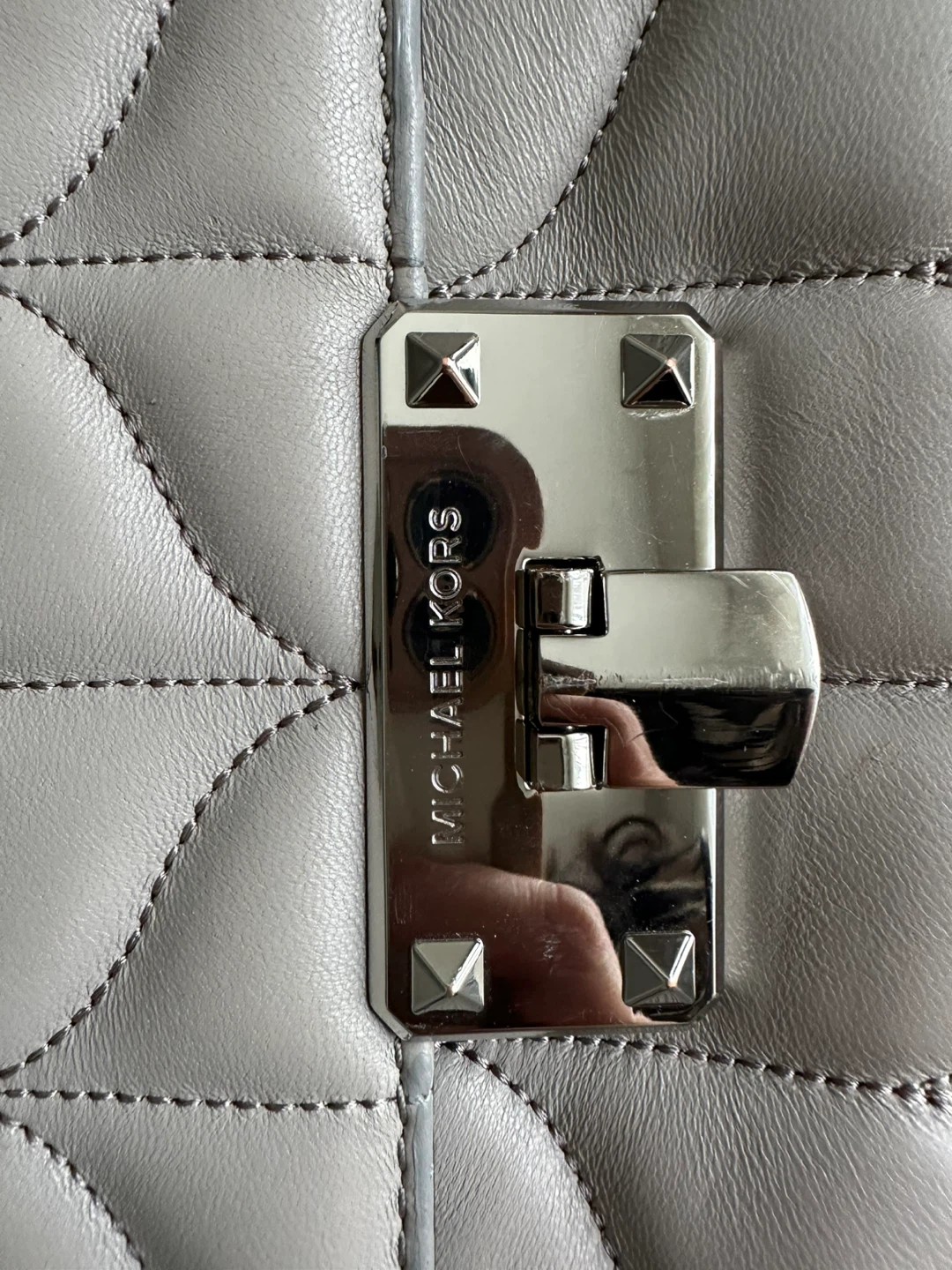 Michael Kors Quilted Shoulder Bag - Gray - photo 3
