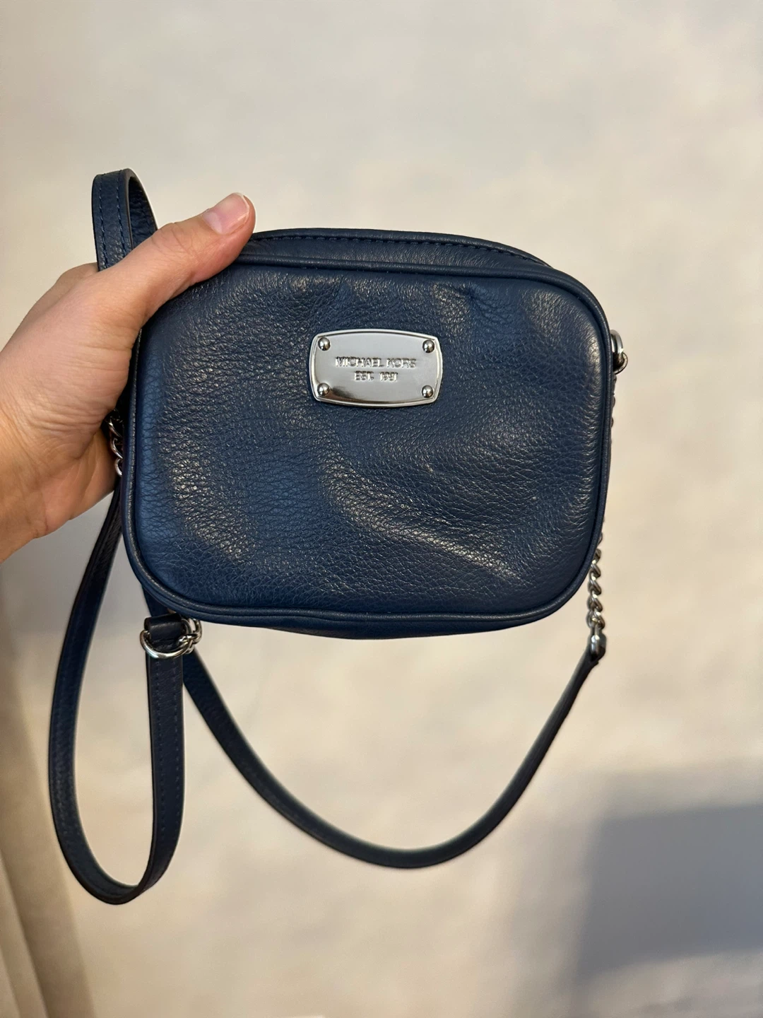 Michael Kors Navy Blue Leather Crossbody Bag - photo 2