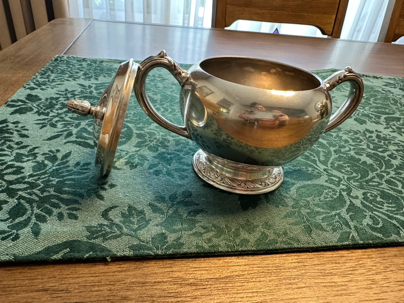 Vintage Oneida Silverplate Covered Sugar Bowl - photo 2