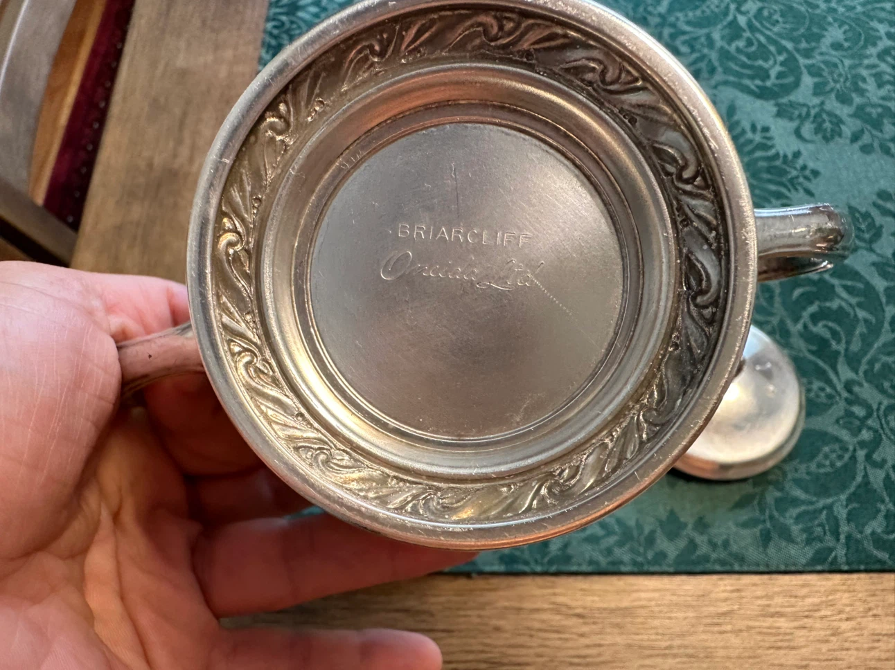 Vintage Oneida Silverplate Covered Sugar Bowl - photo 3