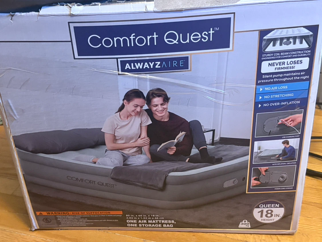 Comfort Quest Queen Air Mattress with Built-in Pump - photo 3