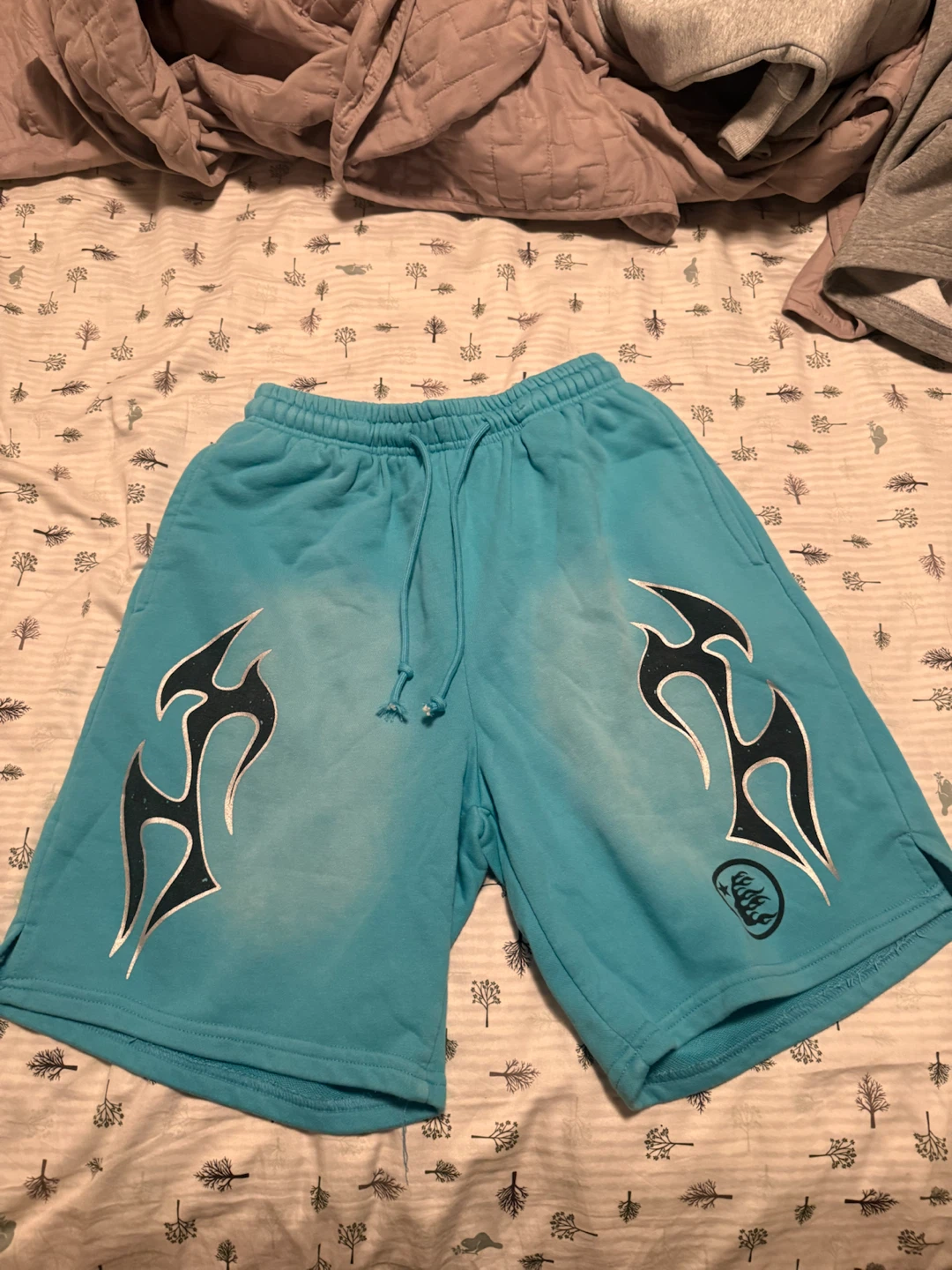 Hellstar Blue Sweat Shorts - photo 4