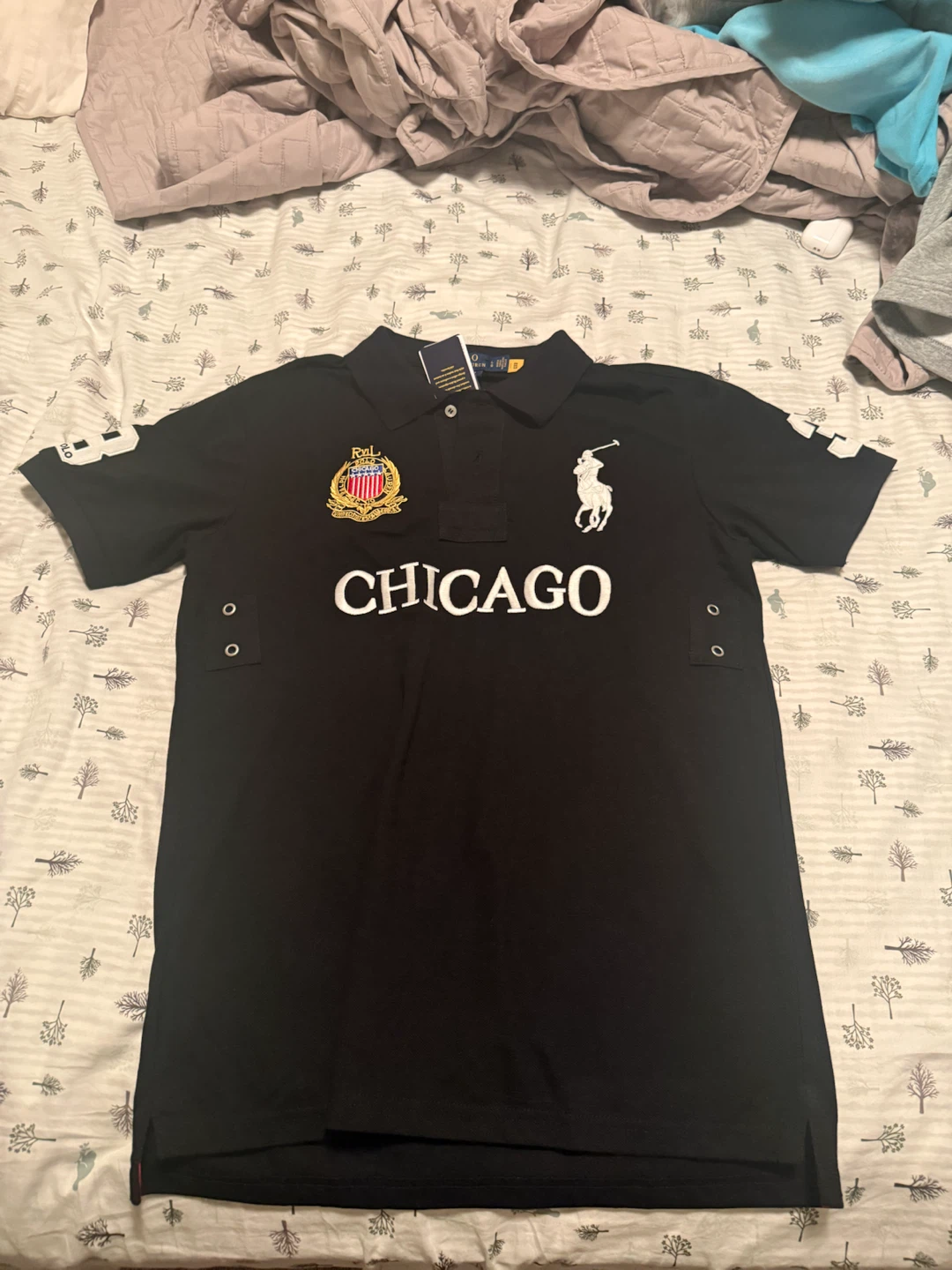 Ralph Lauren Polo Chicago Custom Slim Fit Black T-Shirt - photo 2