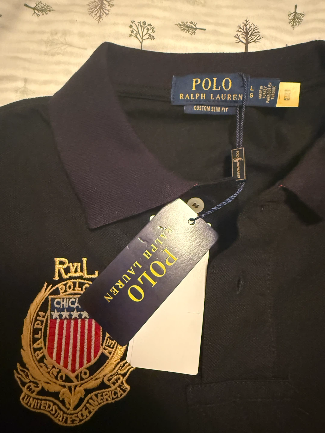 Ralph Lauren Polo Chicago Custom Slim Fit Black T-Shirt - photo 4
