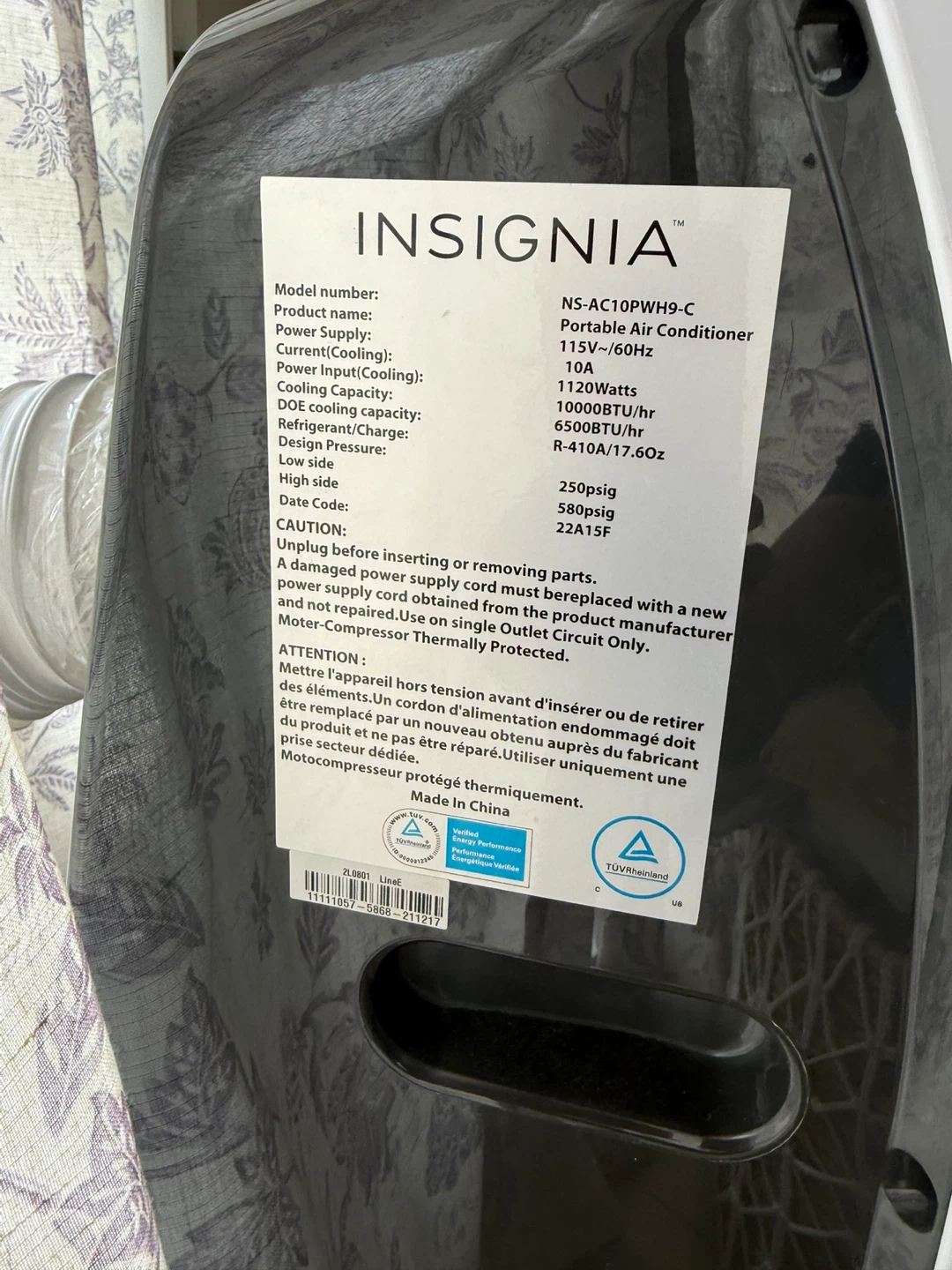 Insignia Portable Air Conditioner - photo 2