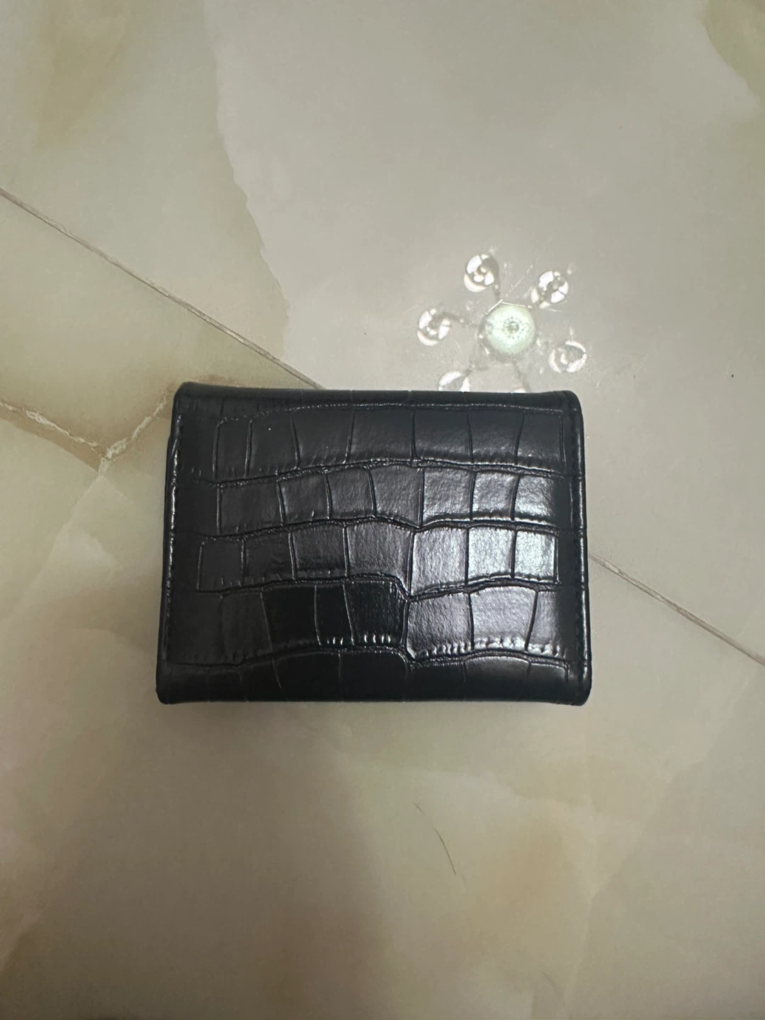 Vivienne Westwood Black Croc Embossed Wallet - photo 2