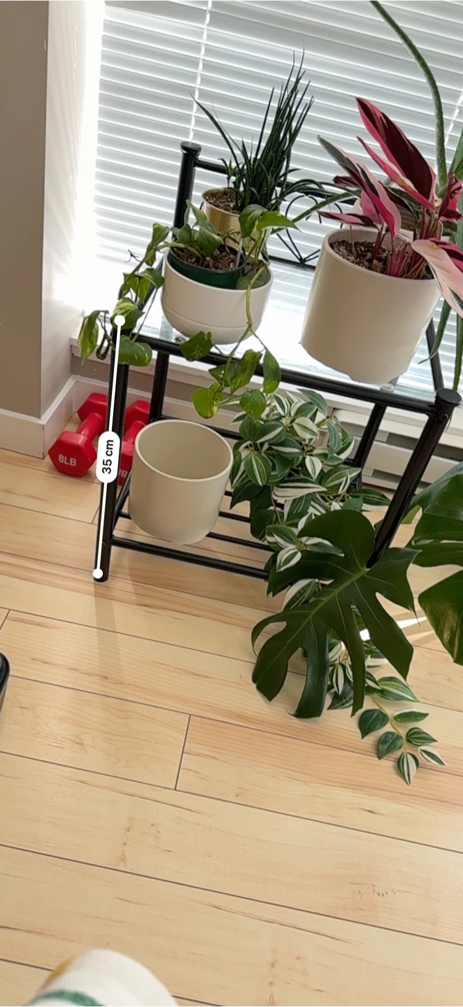 Glass top plant stand - photo 2