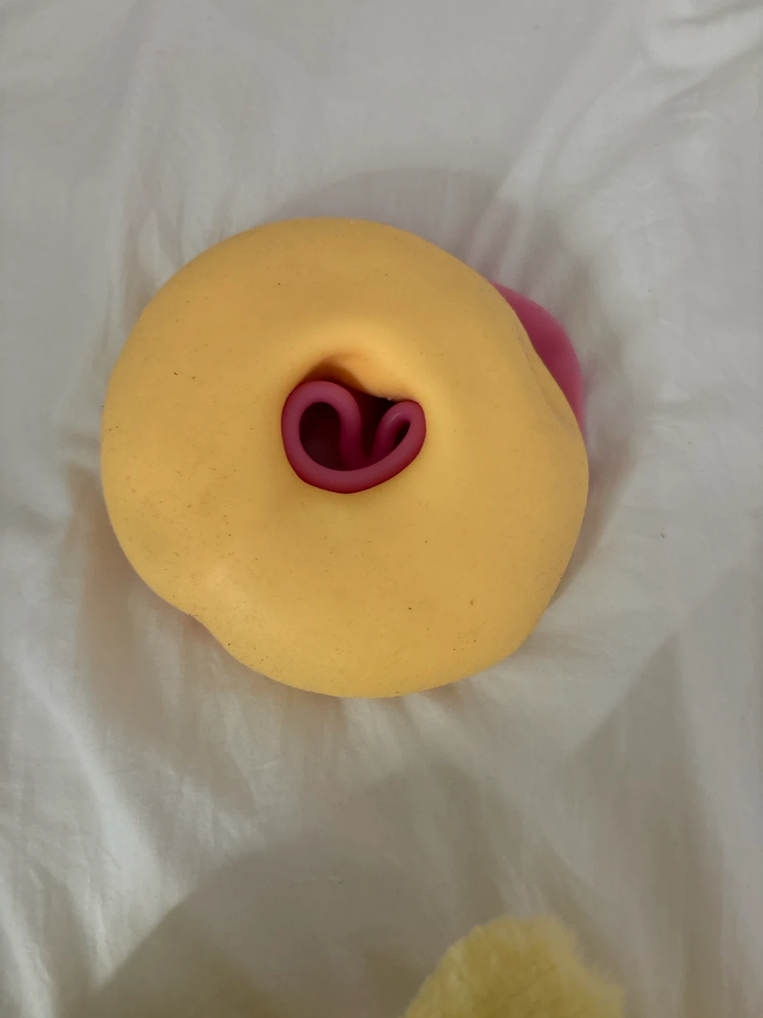 Pink and Yellow Donut Squishy Toy - photo 2