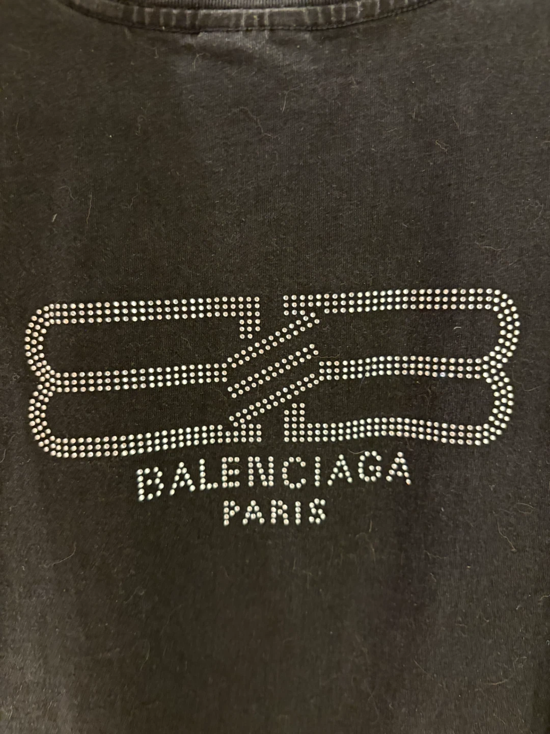 Authentic Balenciaga Rhinestone T-Shirt - photo 2