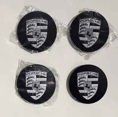 Set of 4 Porsche Wheel Center Caps - photo 2