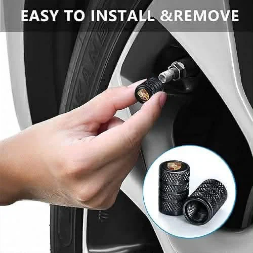 Porsche Tire Valve Stem Caps