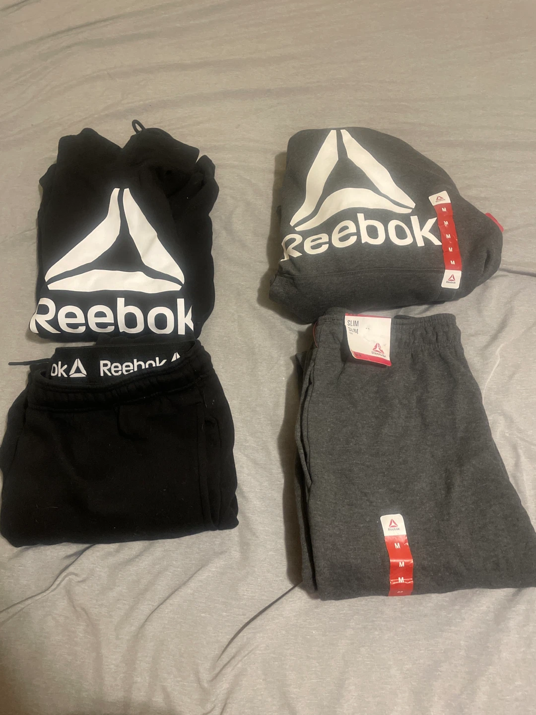 Reebok Tracksuit Set - Black & Grey