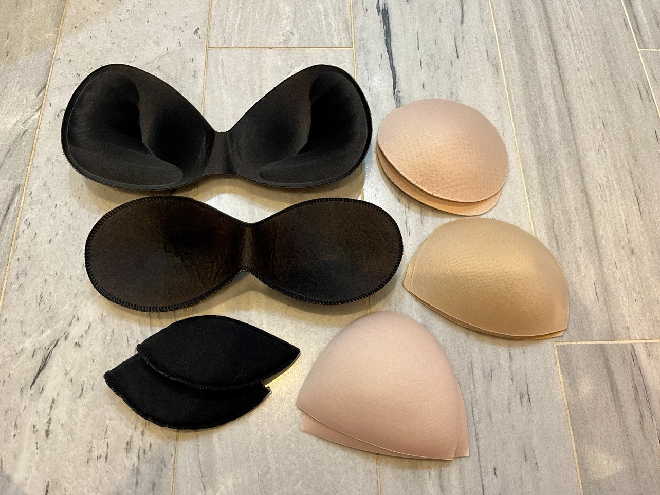 Bra Inserts and Push-Up Pads Set