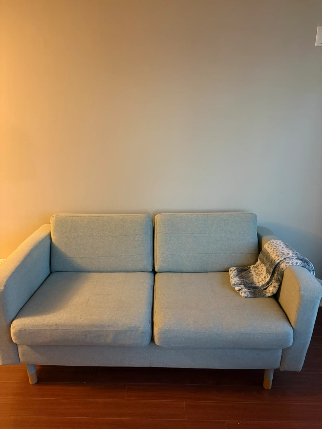 Modern Soft Sage Loveseat - Excellent Condition