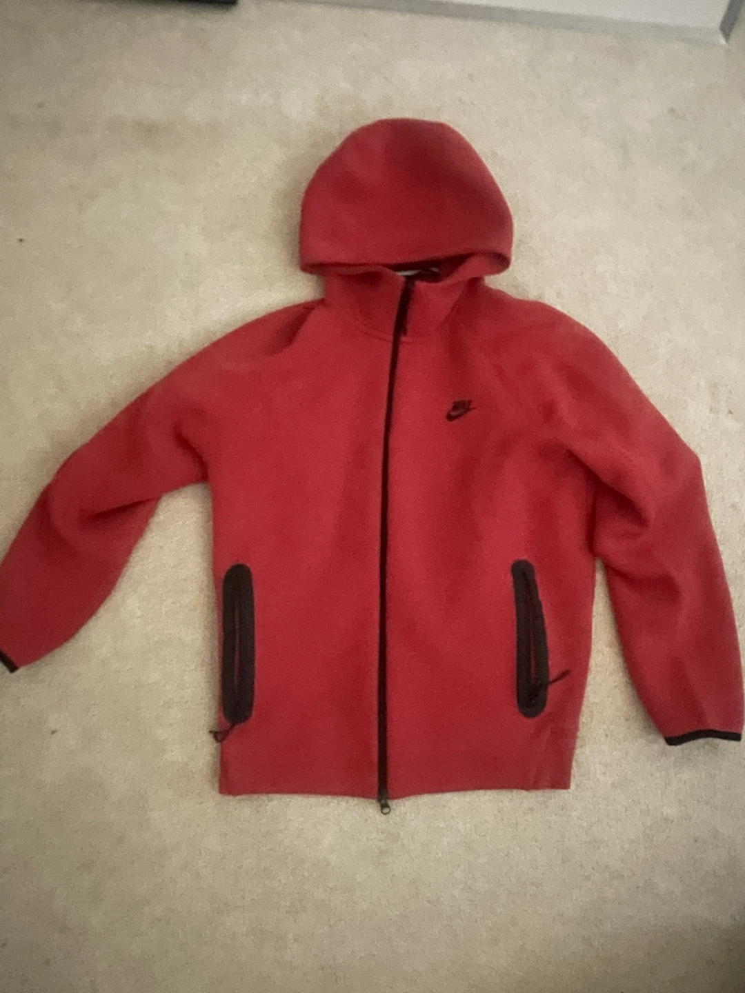 Nike Tech Fleece Hoodie - Red