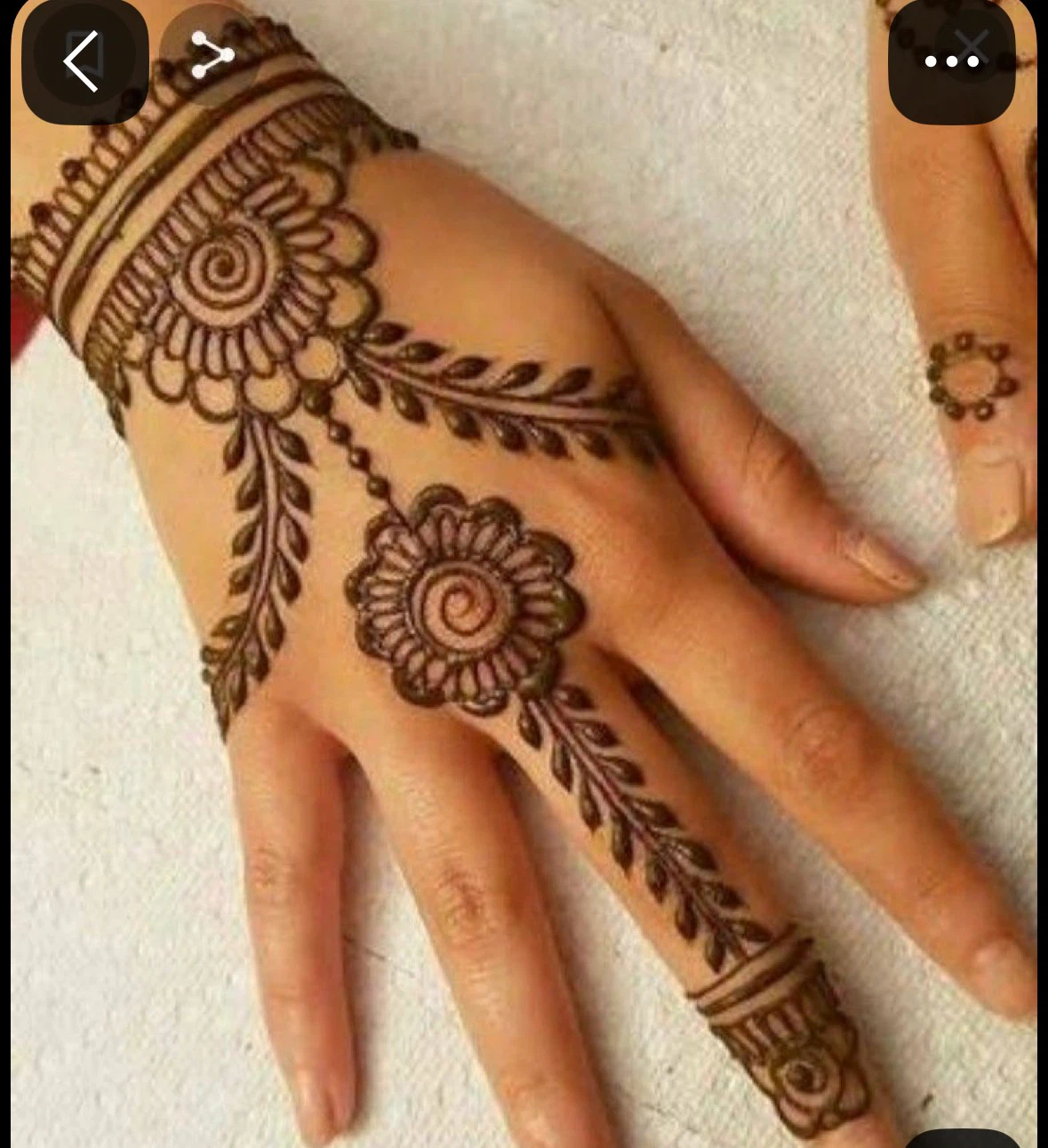 Henna Hand Tattoo Design - photo 2