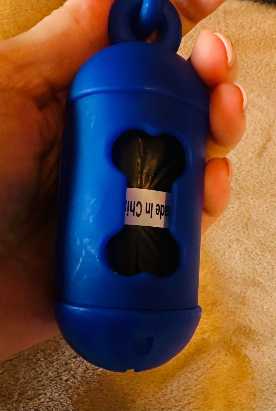 Blue Dog Waste Bag Dispenser with Carabiner Clip - photo 2